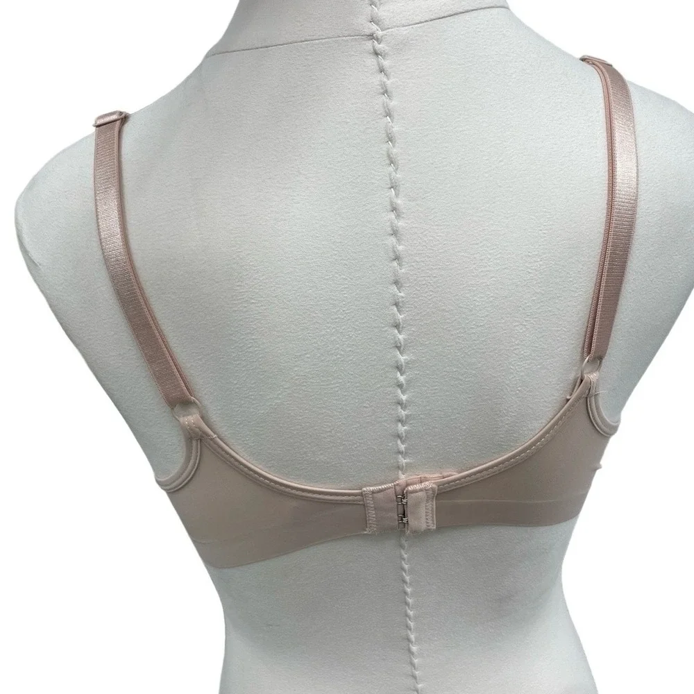2 STRM LINE Nude + Mint‎ Green Underwire Free Padded Seamless Wireless Bra 36B